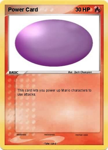 Pokemon Power Card