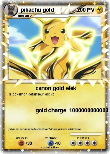Pokemon pikachu gold