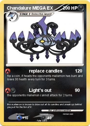 Pokemon Chandalure MEGA EX