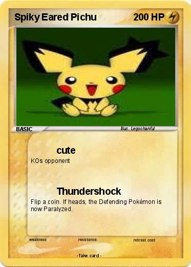 Pokemon Spiky Eared Pichu