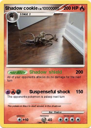 Pokemon Shadow cookie
