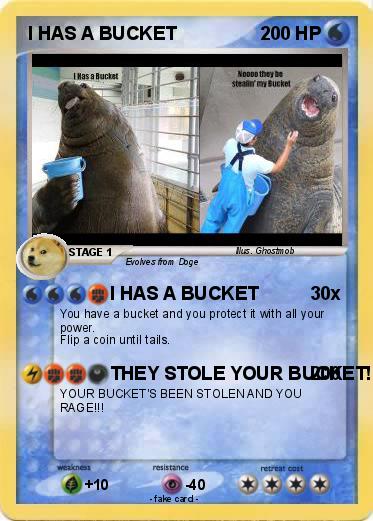 Pokemon I HAS A BUCKET