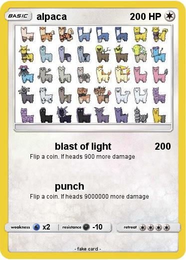 Pokemon alpaca