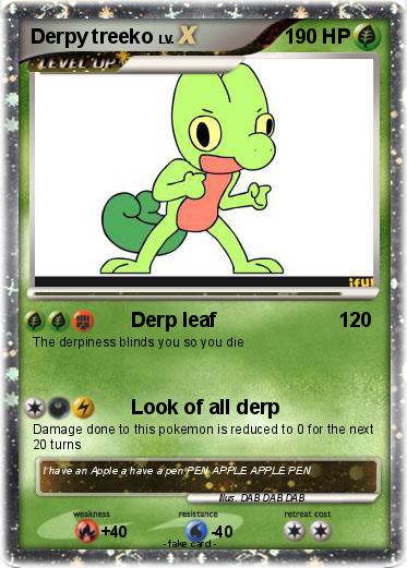 Pokemon Derpy treeko