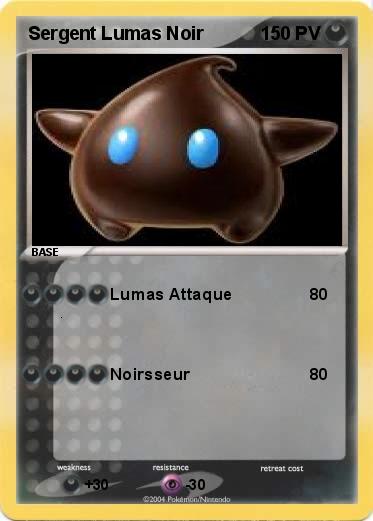 Pokemon Sergent Lumas Noir