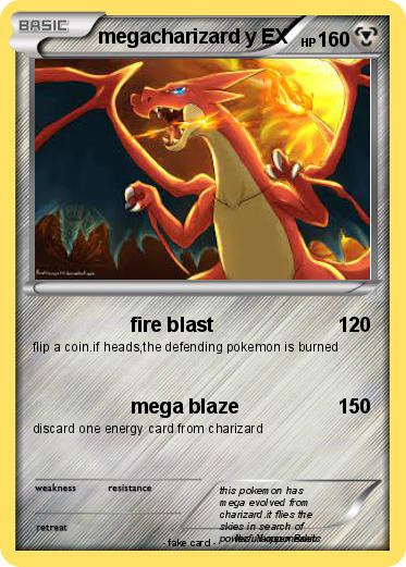 Pokemon megacharizard y EX
