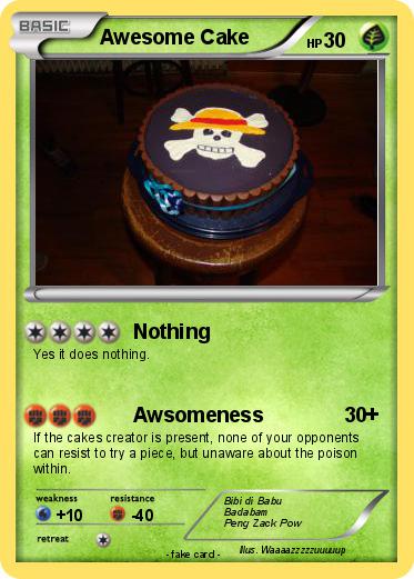 Pokemon Awesome Cake