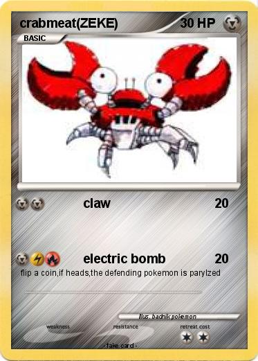 Pokemon crabmeat(ZEKE)