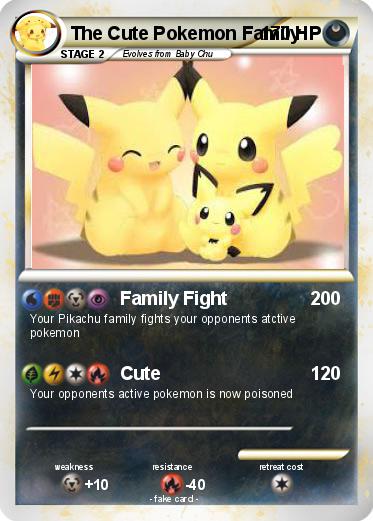 Pokemon The Cute Pokemon Family