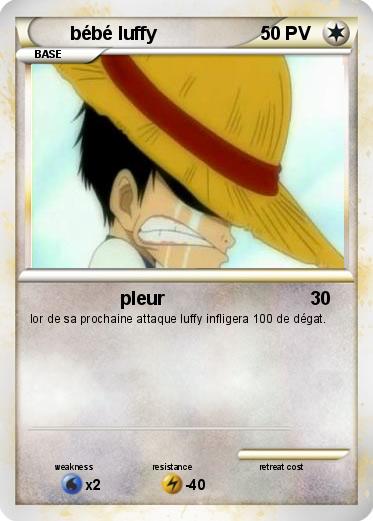 Pokemon bébé luffy
