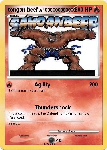 Pokemon tongan beef