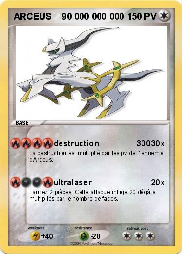 Pokemon ARCEUS    90 000 000 000