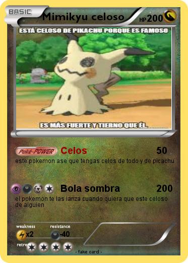 Pokemon Mimikyu celoso