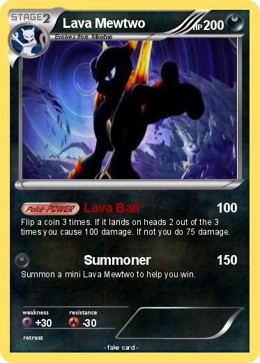 Pokemon Lava Mewtwo