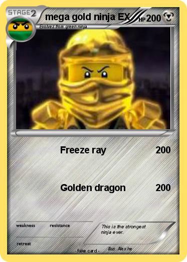 Pokemon mega gold ninja EX
