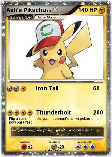 Pokemon Ash's Pikachu