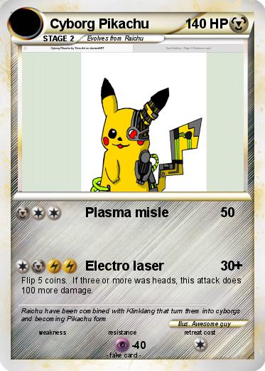 Pokemon Cyborg Pikachu