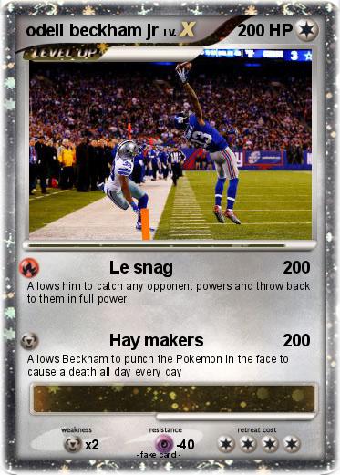 Pokemon odell beckham jr