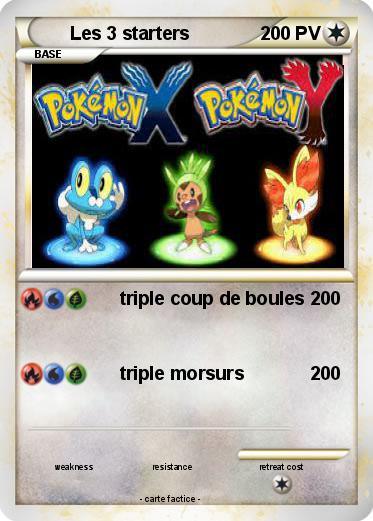 Pokemon Les 3 starters