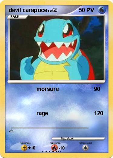 Pokemon devil carapuce