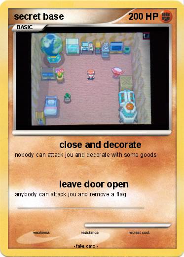 Pokemon secret base