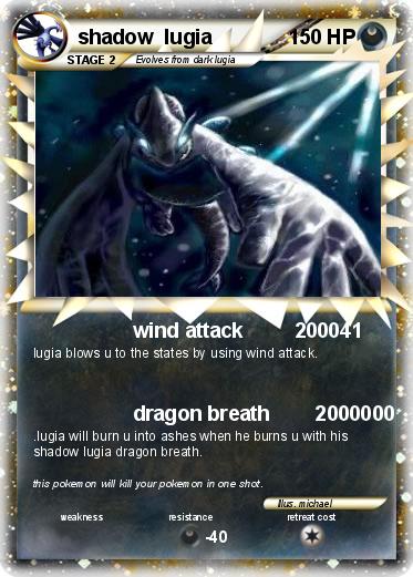 Pokemon shadow  lugia