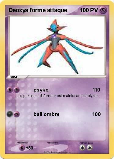 Pokemon Deoxys forme attaque