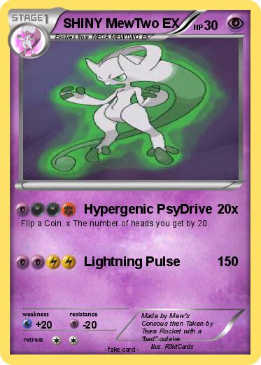 Pokemon SHINY MewTwo EX