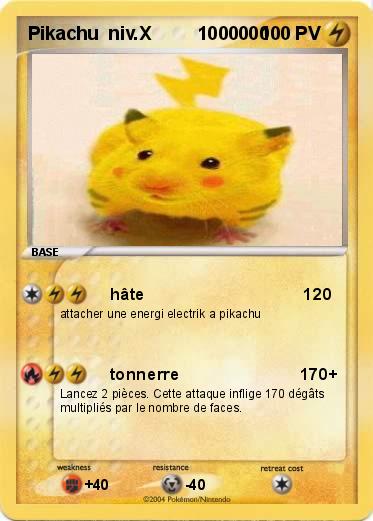 Pokemon Pikachu  niv.X         1000000