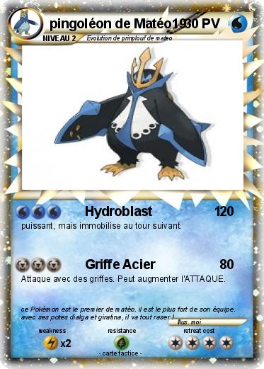 Pokemon pingoléon de Matéo19
