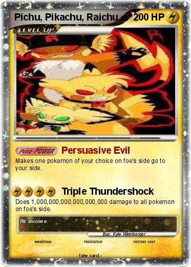 Pokemon Pichu, Pikachu, Raichu