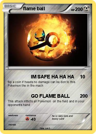 Pokemon flame ball
