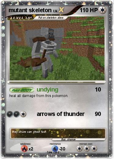 Pokemon mutant skeleton