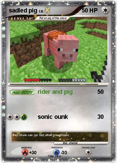 Pokemon sadled pig