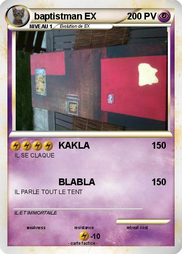 Pokemon baptistman EX