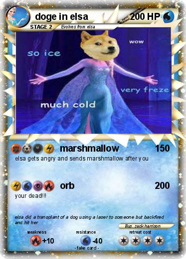 Pokemon doge in elsa