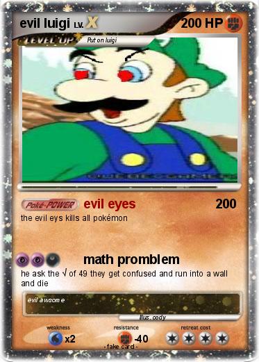 Pokemon evil luigi