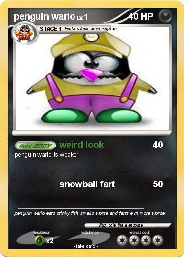Pokemon penguin wario
