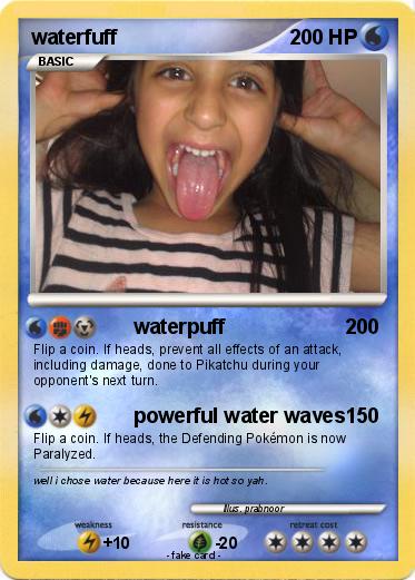 Pokemon waterfuff