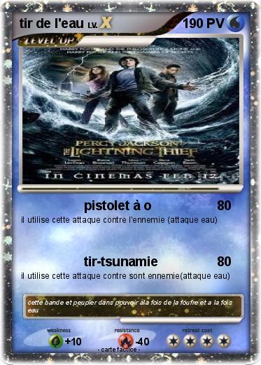Pokemon tir de l'eau