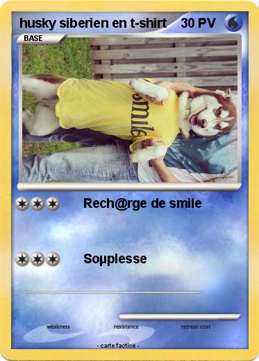 Pokemon husky siberien en t-shirt