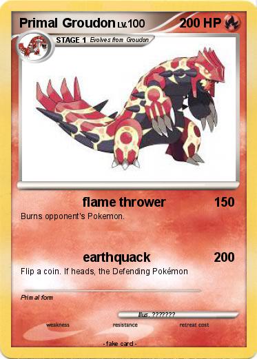 Pokemon Primal Groudon