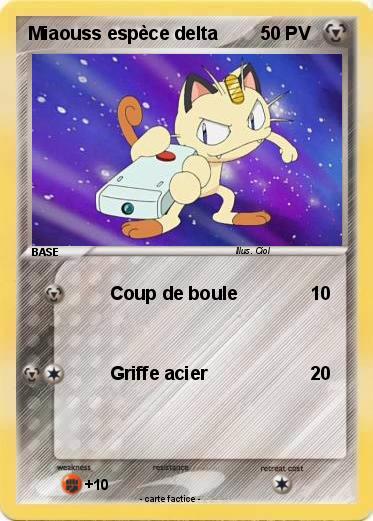 Pokemon Miaouss espèce delta