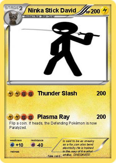 Pokemon Ninka Stick David