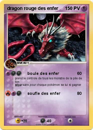 Pokemon dragon rouge des enfer