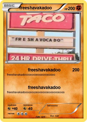 Pokemon freeshavakadoo