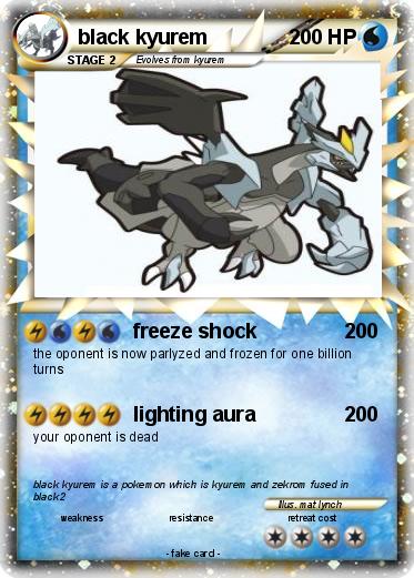 Pokemon black kyurem