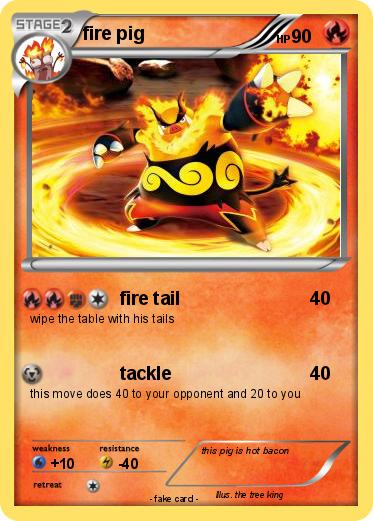 Pokemon fire pig