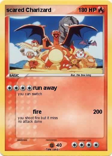 Pokemon scared Charizard
