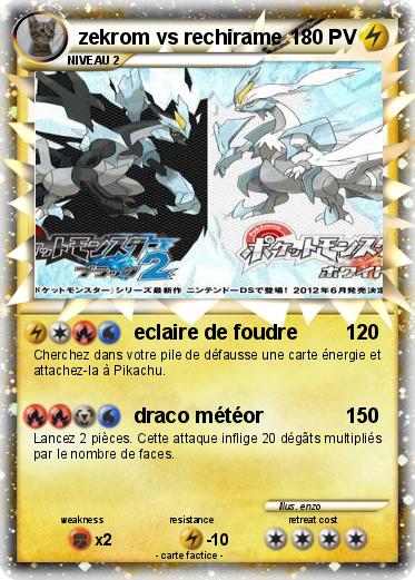 Pokemon zekrom vs rechirame